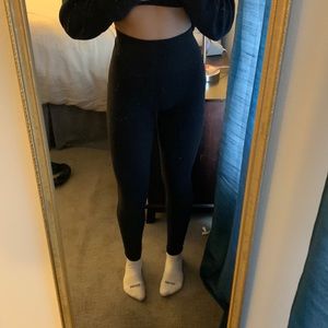Black Athleta leggings with pockets